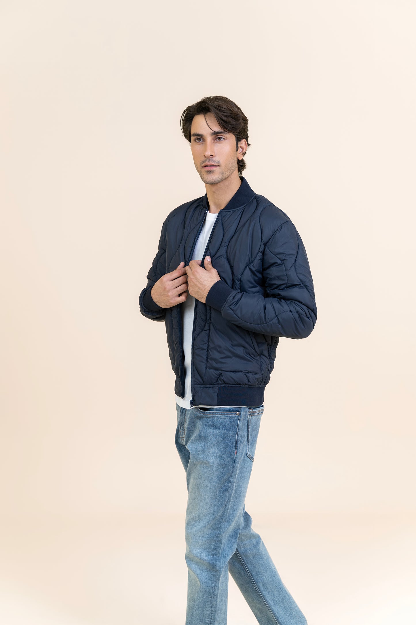 Markhor Navy Puffer Full Sleeve Jacket T209-T2