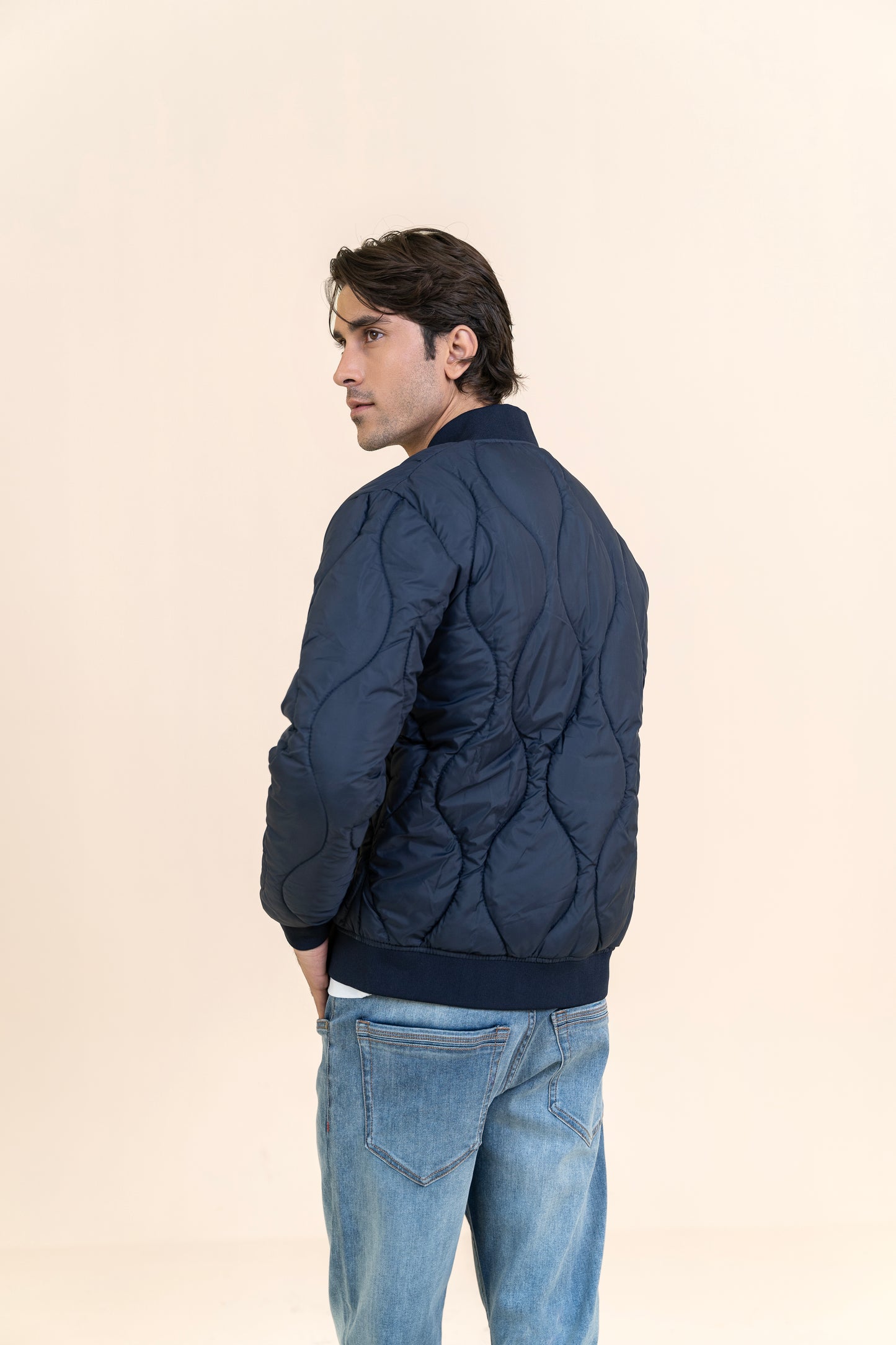 Markhor Navy Puffer Full Sleeve Jacket T209-T2