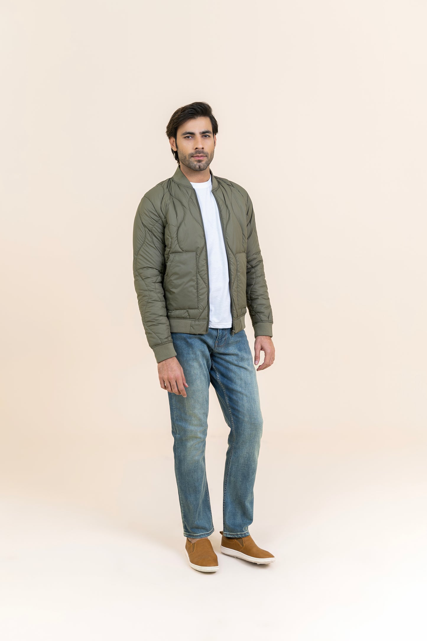 Markhor Olive Parachute Full Sleeve Jacket 2209-22