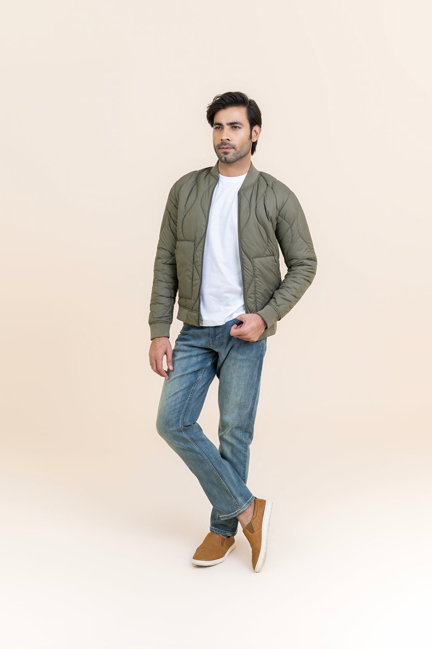 Markhor Olive Parachute Full Sleeve Jacket 2209-22