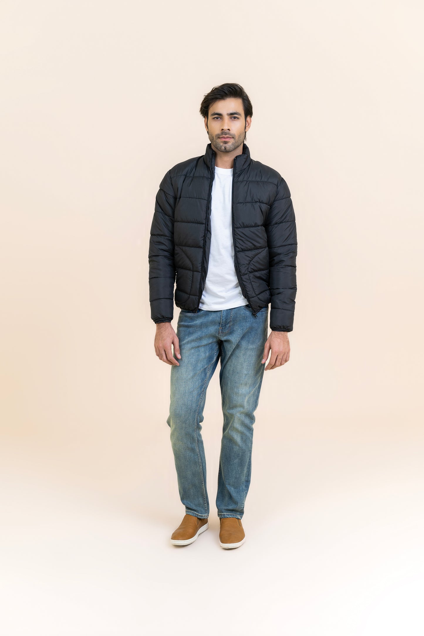 Markhor Black Puffer Full Sleeve Jacket T208-T2