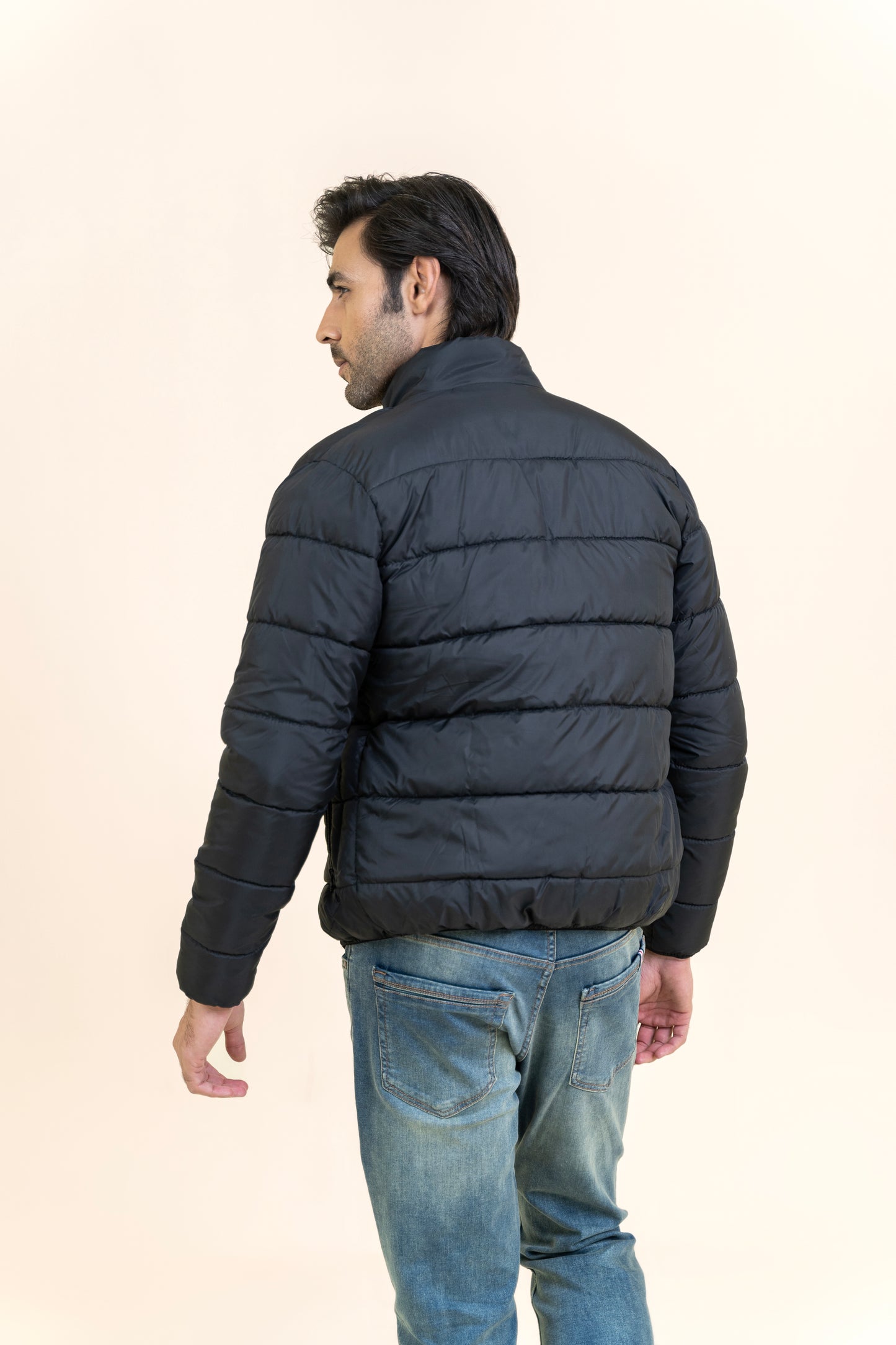 Markhor Black Puffer Full Sleeve Jacket T208-T2