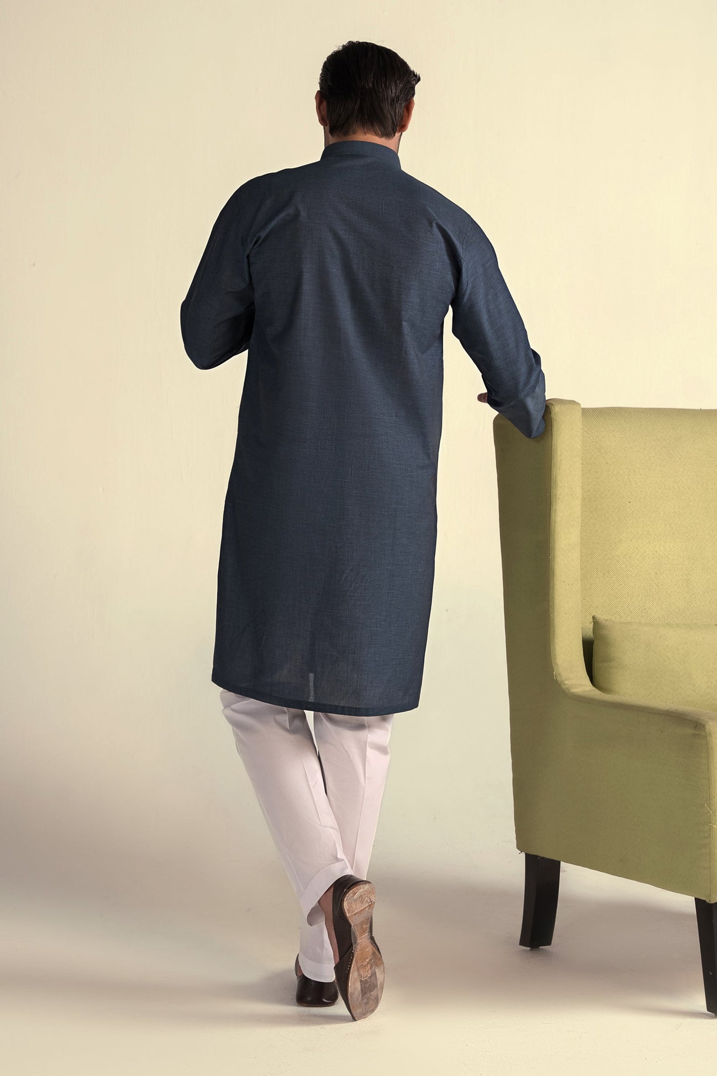 Takhleeq Navy Kurta KUT4-1898