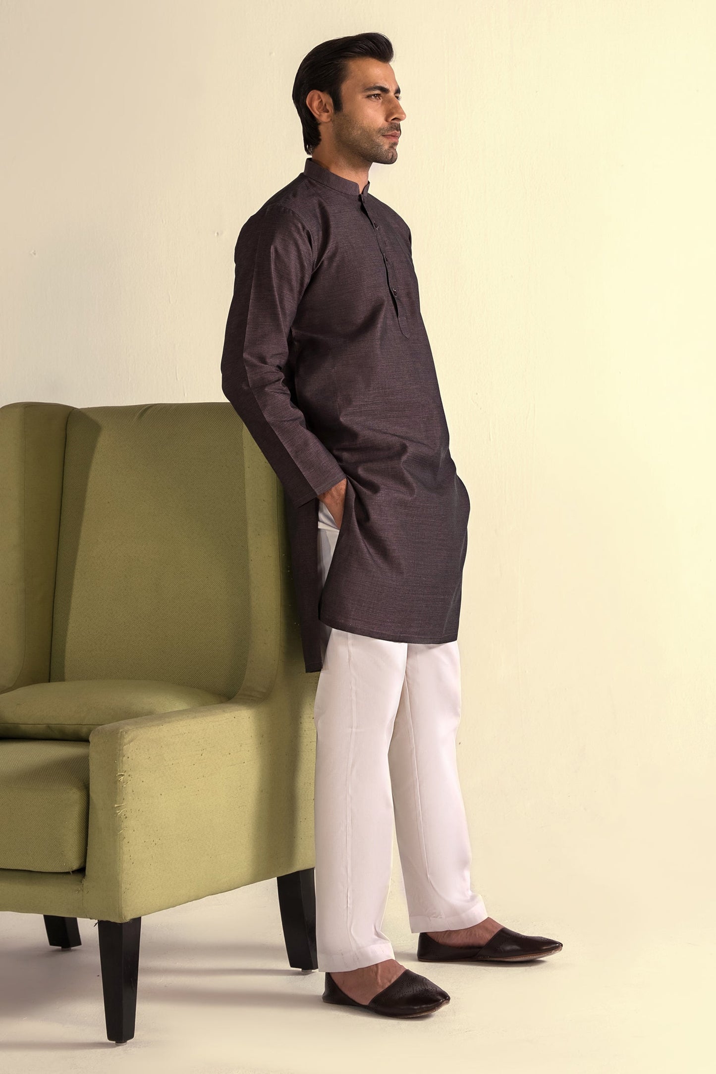 Takhleeq Magenta Kurta KUT4-1943