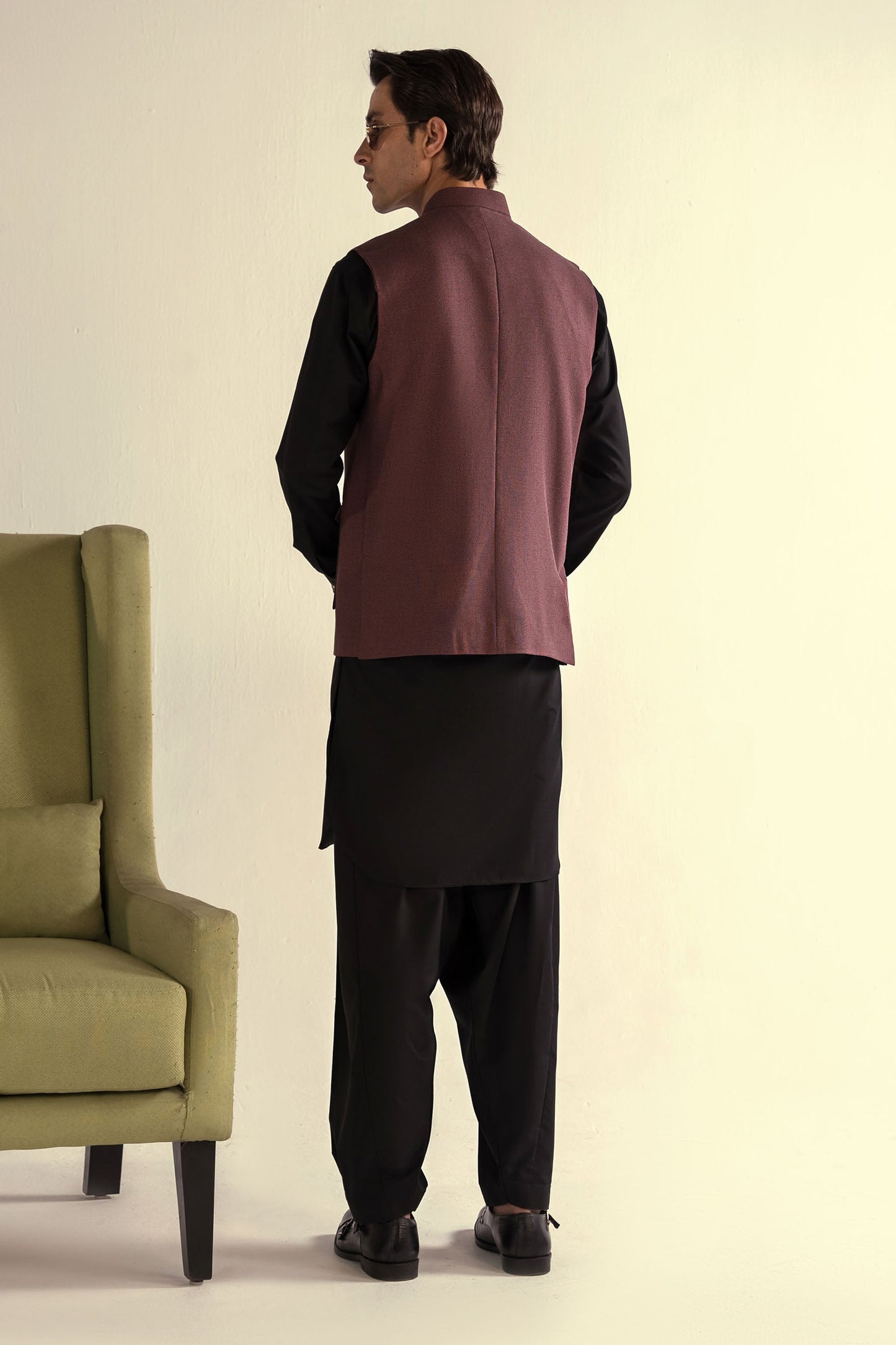 Takhleeq Maroon Waist Coat WCT3