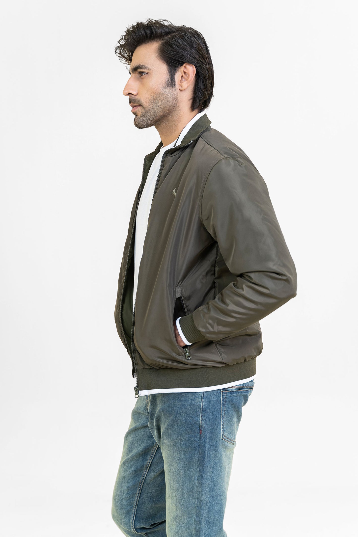 Markhor Olive Green Full Sleeve Jacket T203-T2