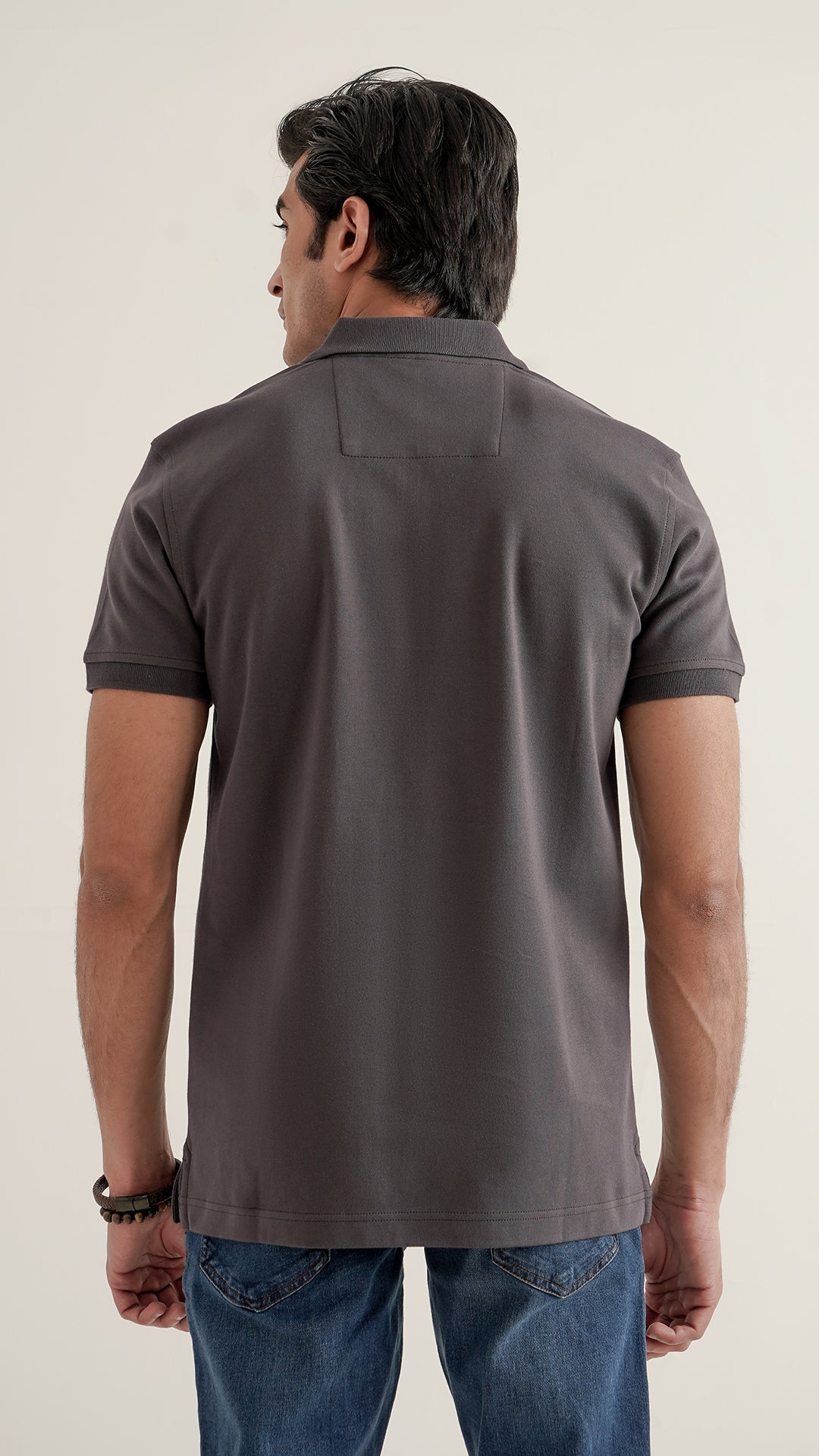 Markhor - Gold Series Gray Plain Interlock Polo
