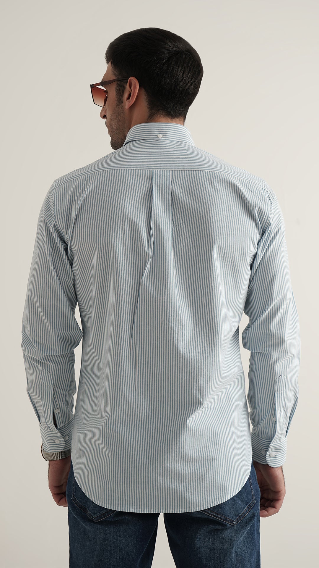 Markhor Sky Lining Oxford Signature Casual Shirt