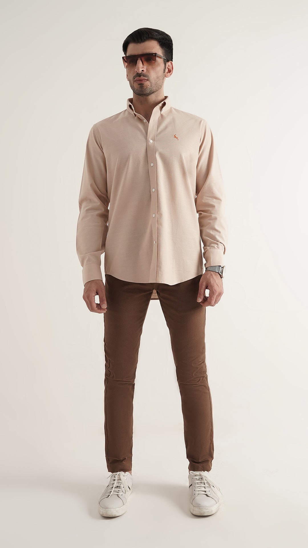 Markhor Skin Plain Linen Signature Casual Shirt