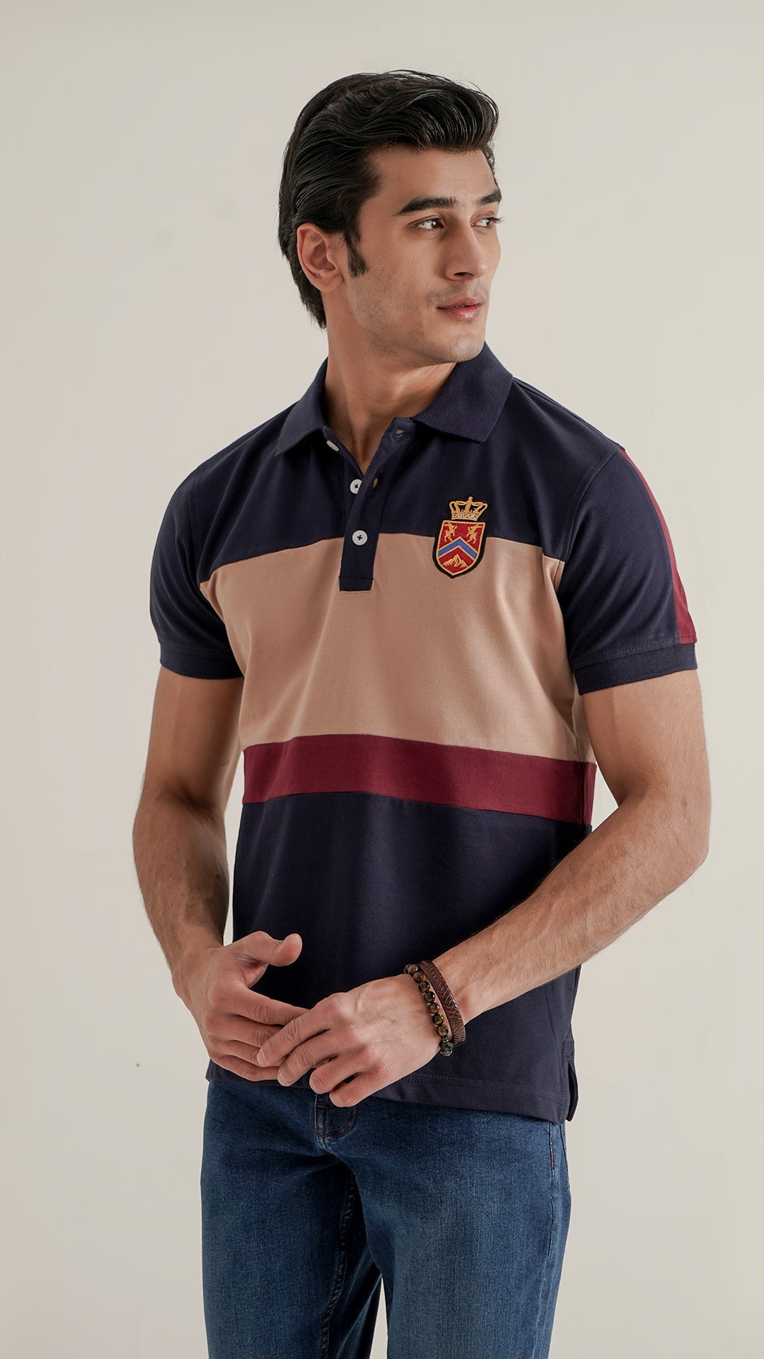 Markhor Navy Skin Fashion Pique Polo