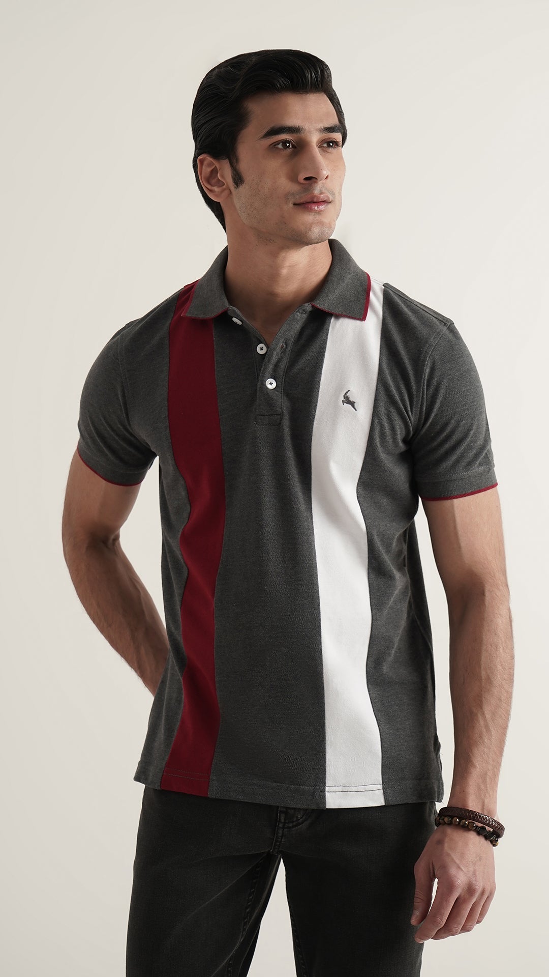 Markhor Charcole Gray Fashion Pique Polo
