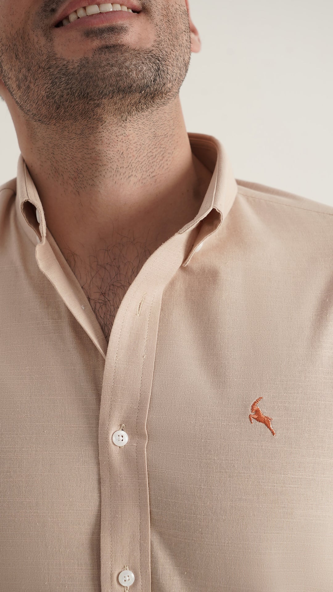 Markhor Skin Plain Linen Signature Casual Shirt