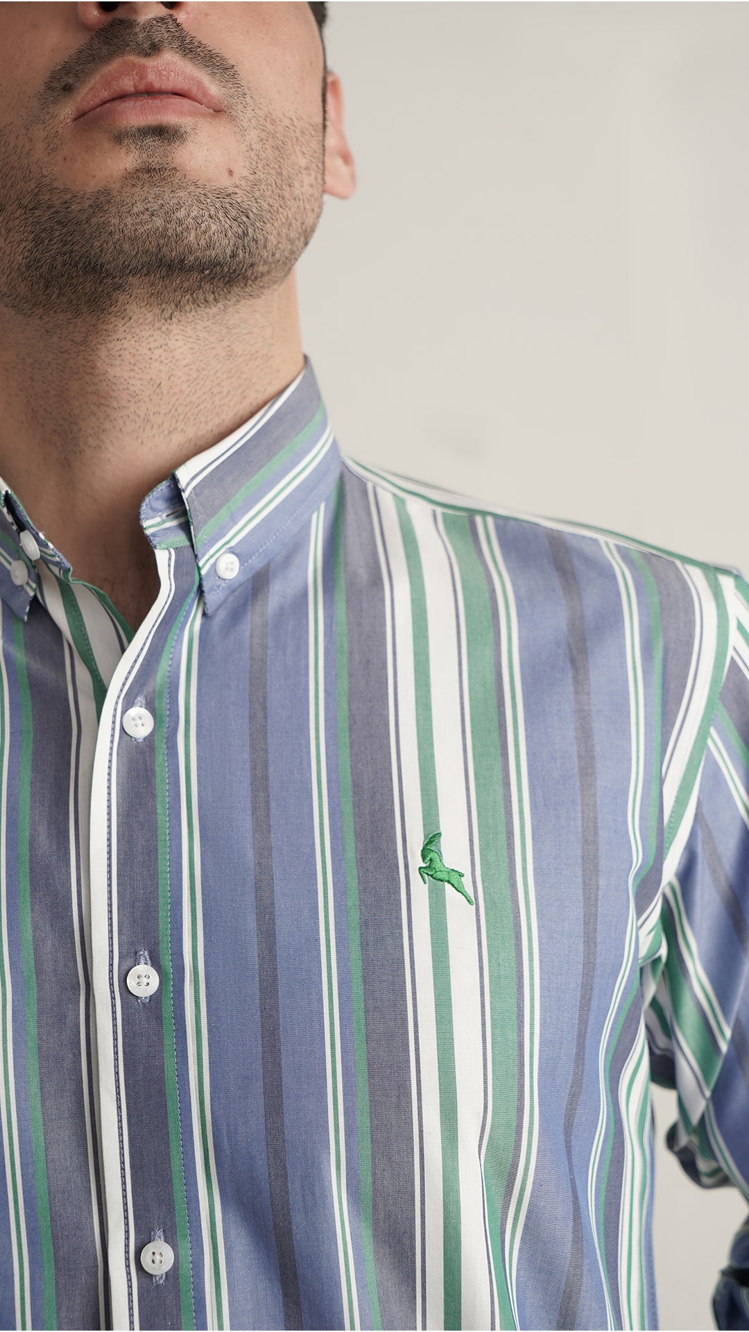 Markhor Multi Color Lining Wash N Wear Signature Casual Shirt