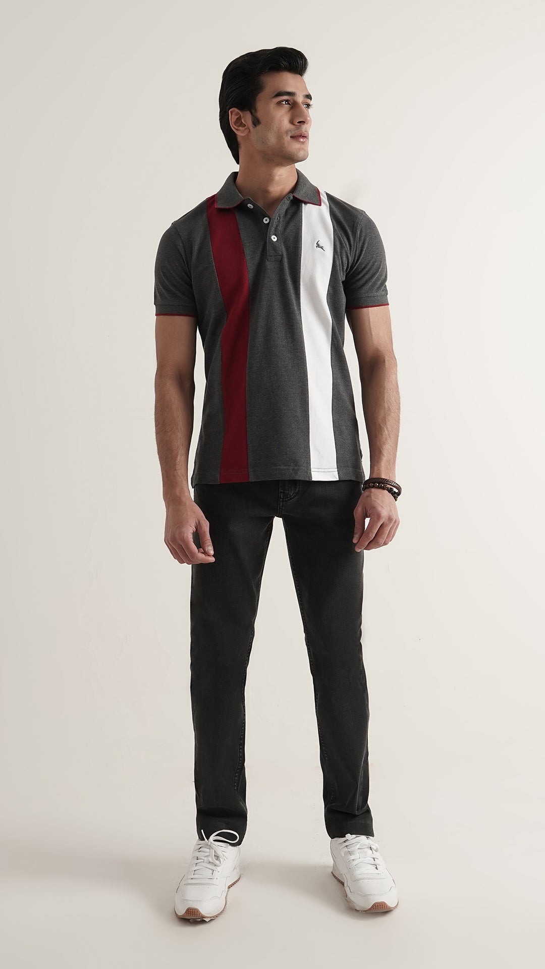 Markhor Charcole Gray Fashion Pique Polo