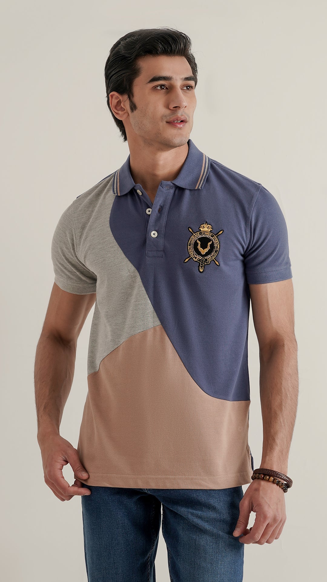 Markhor Teal Fashion Pique Polo