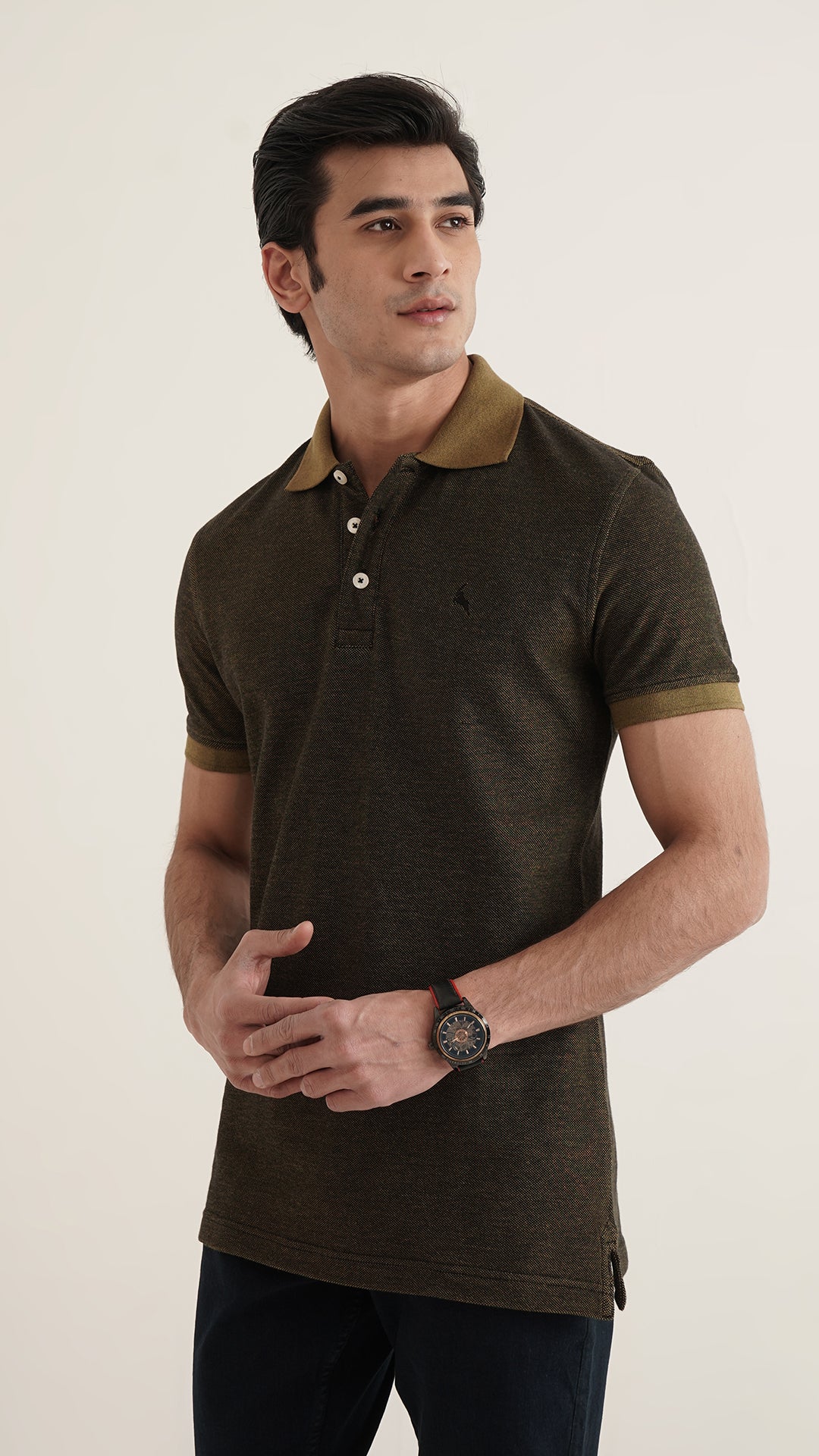 Markhor - Gold Series Yellow Yarn Dyed Polo