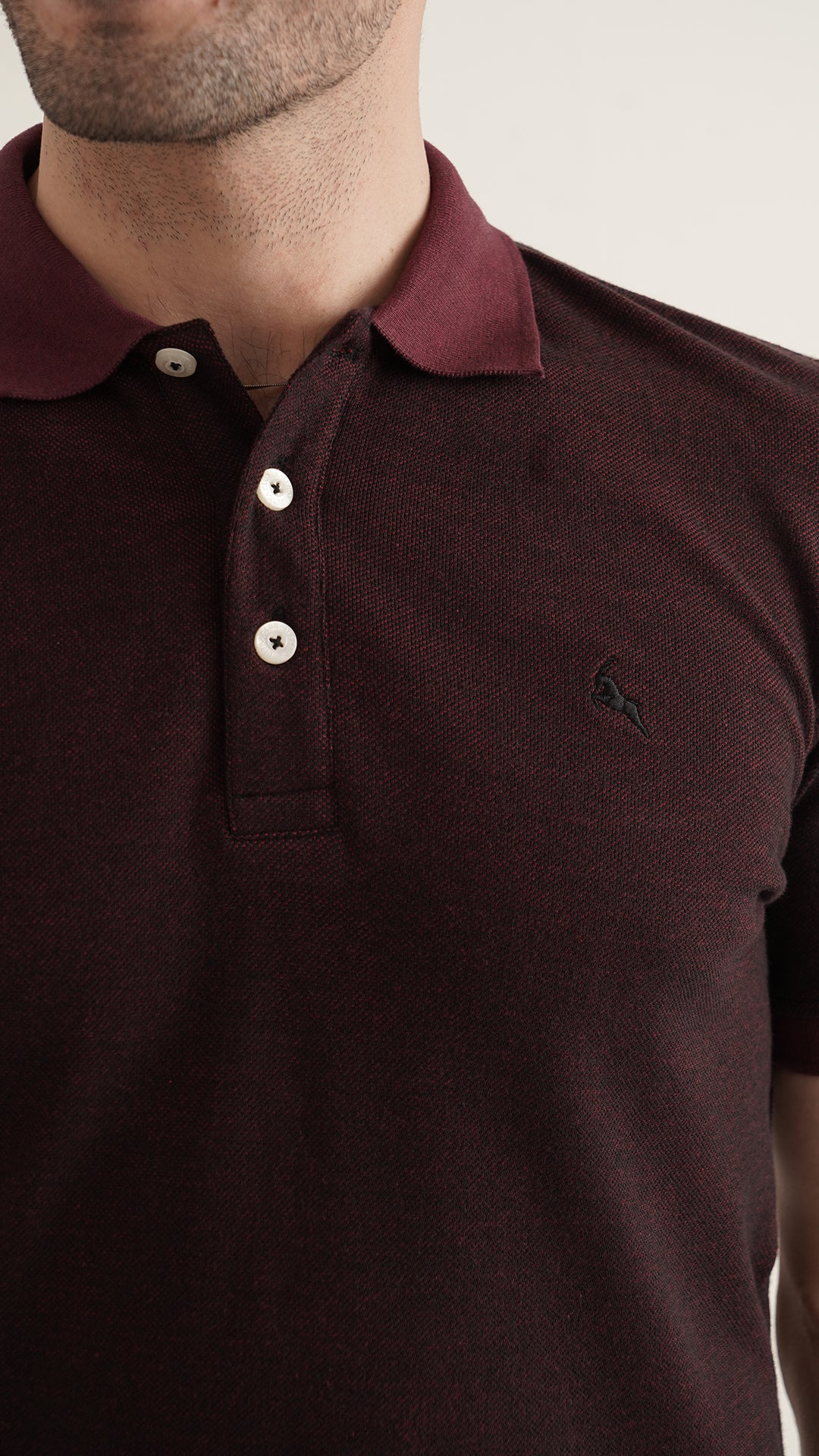 Markhor - Gold Series Red Yarn Dyed Polo