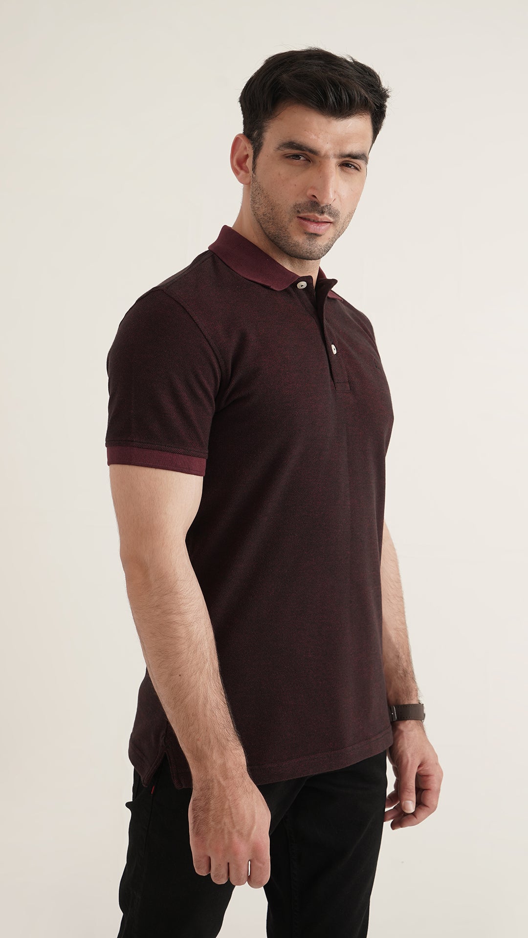 Markhor - Gold Series Red Yarn Dyed Polo