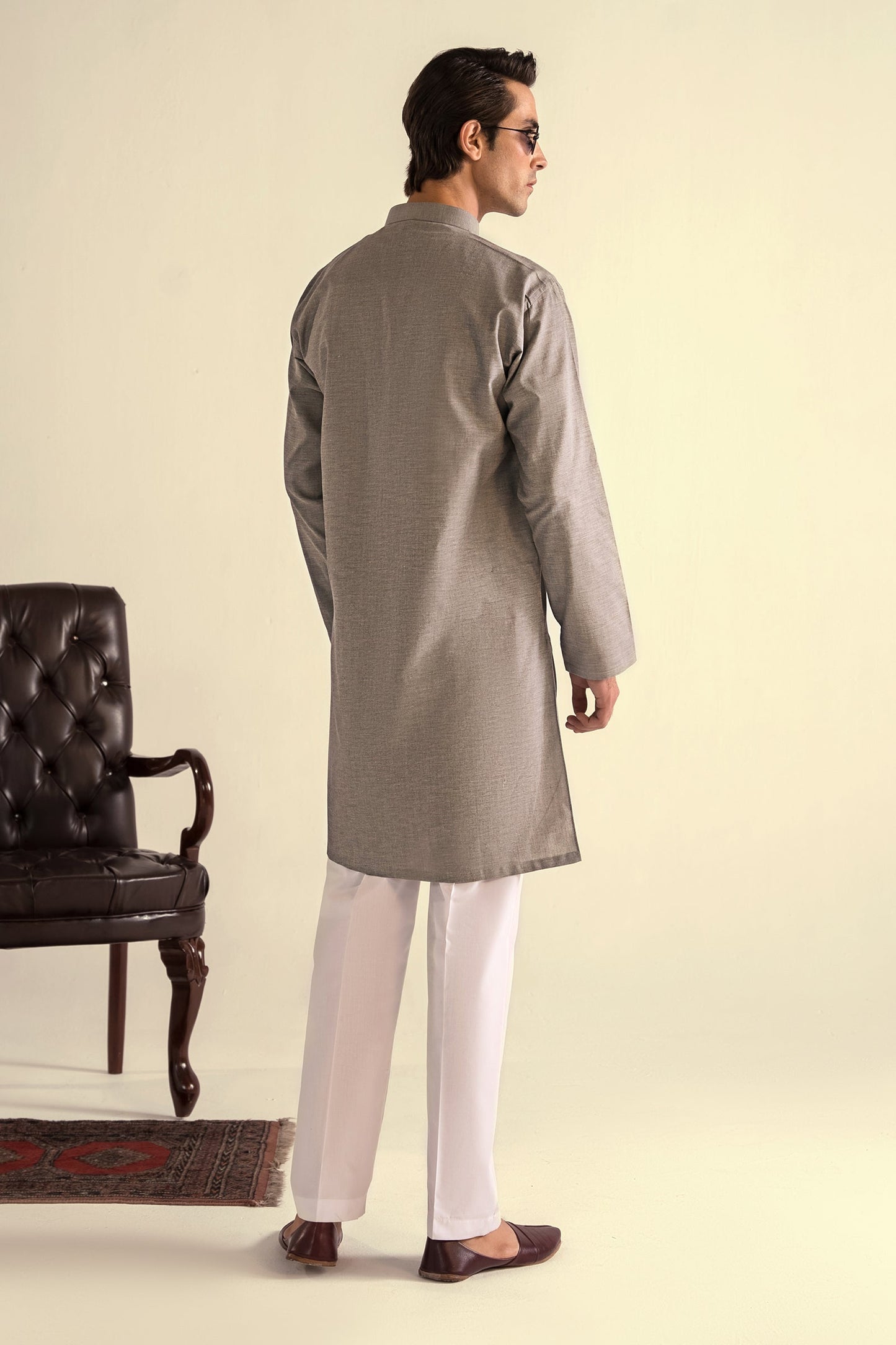 Takhleeq Gray Kurta KUT4-630