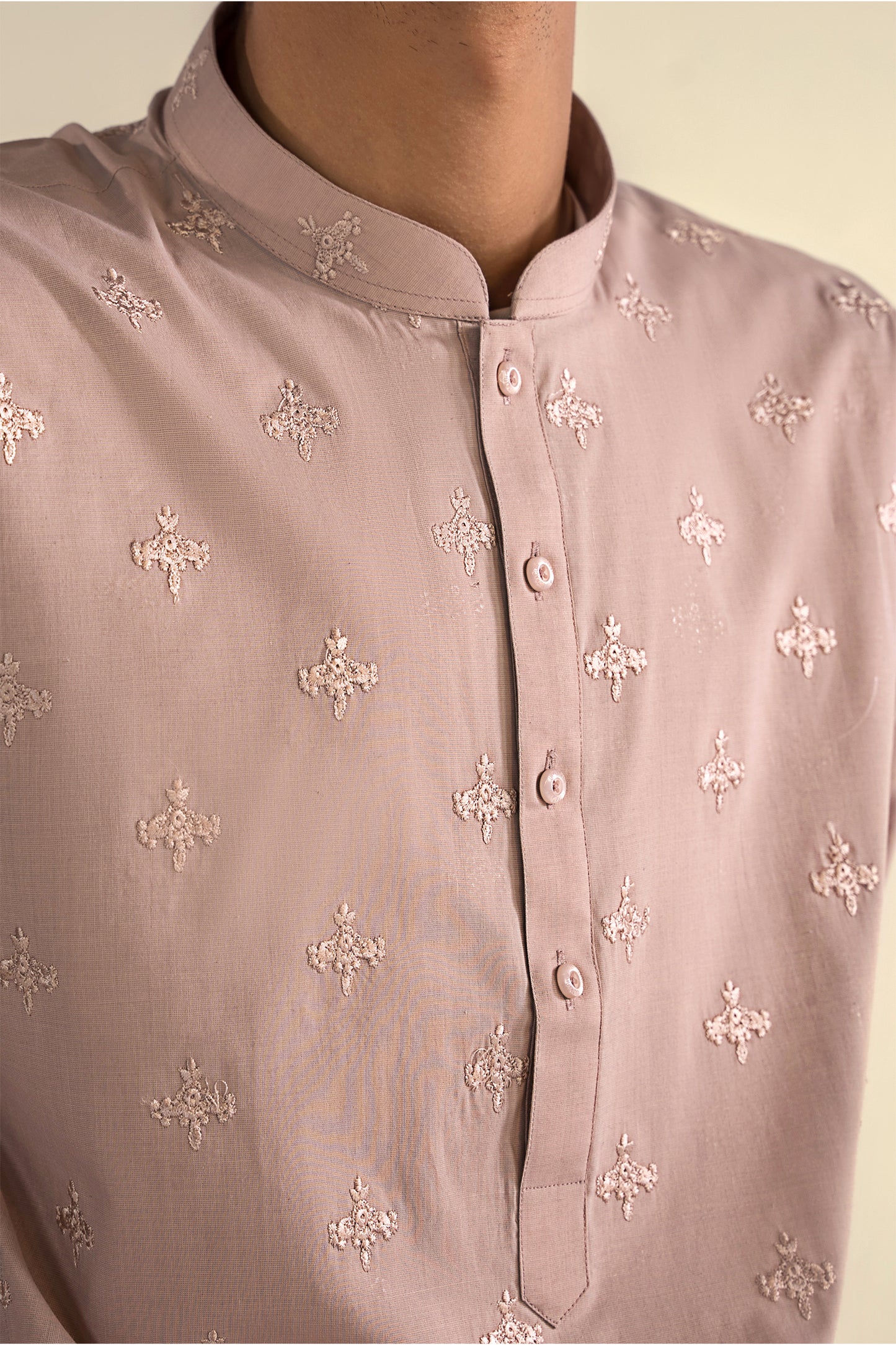 Takhleeq Peach Embroidered S-Suit SST3-2991