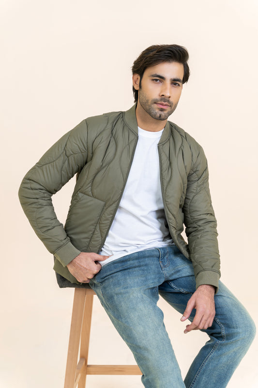 Markhor Olive Parachute Full Sleeve Jacket 2209-22