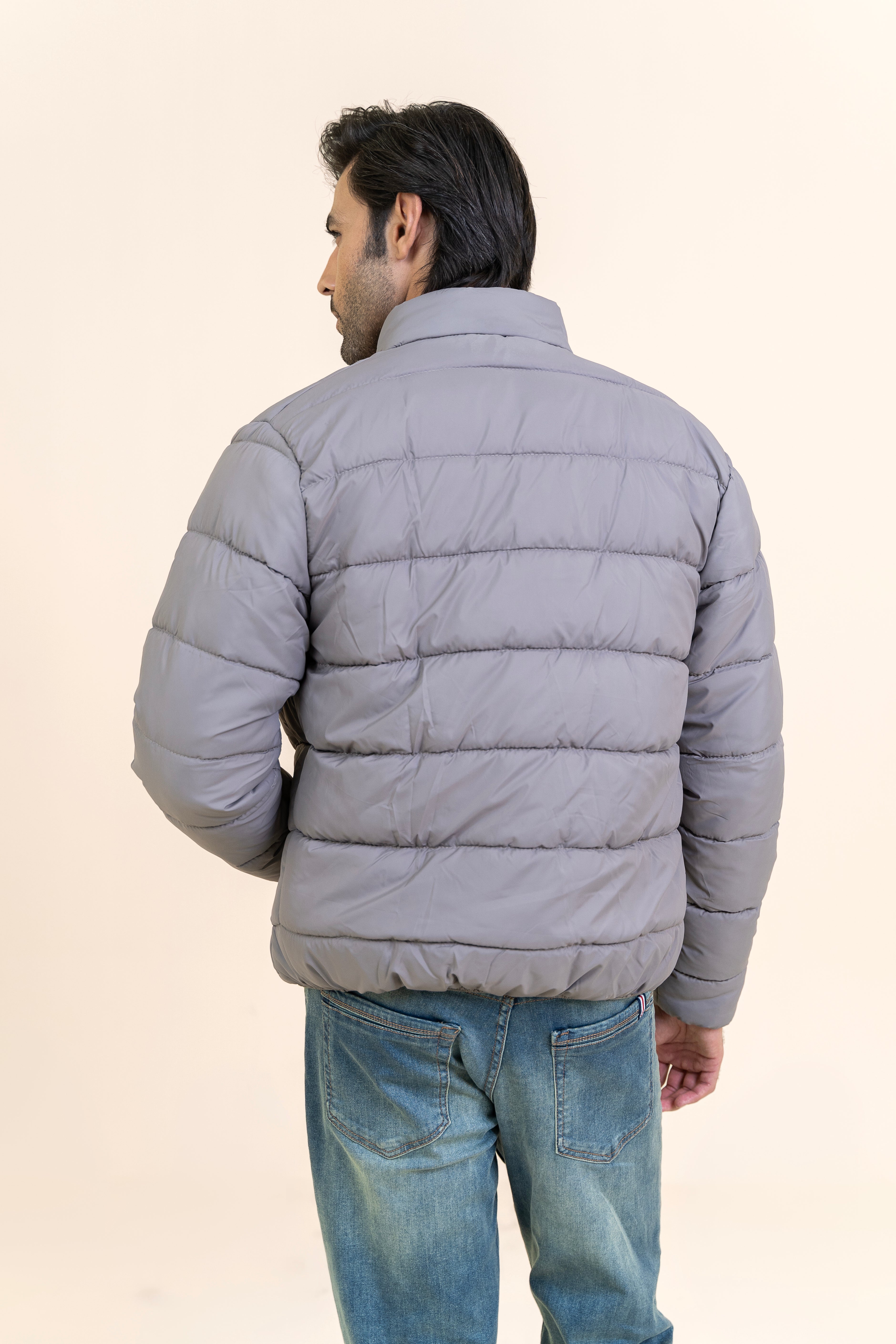 Light grey puffer deals