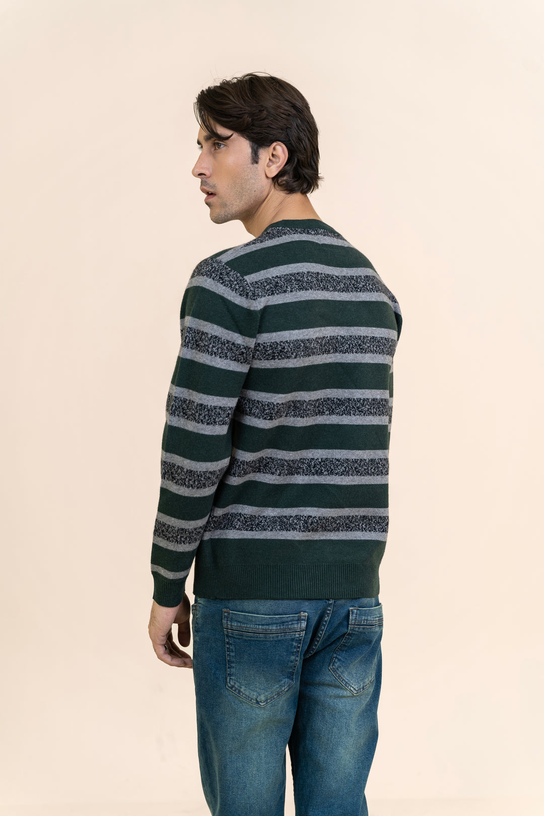 Green Round Neck Sweater T114-T1