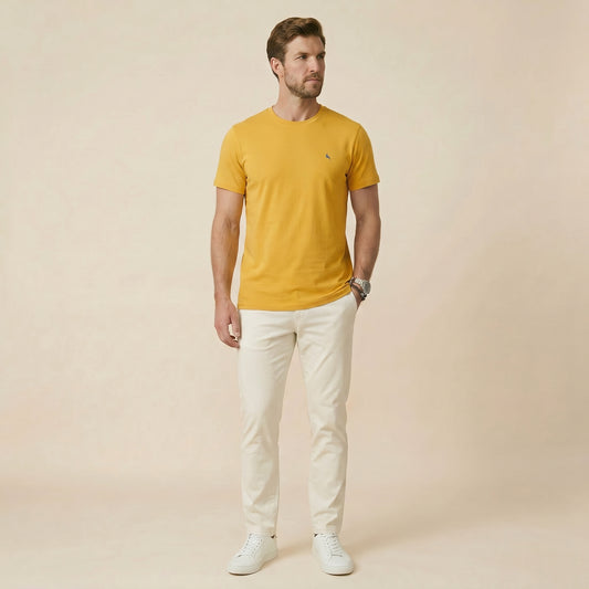 Mustard Crew Tees - Super Fine 100% Cotton