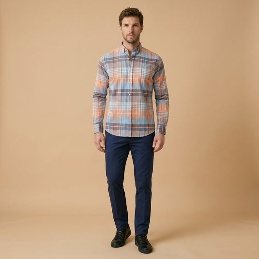 Multi Check Casual Shirt - Premium Fabric