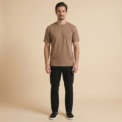 Cappuccino Crew Tees - Super Fine 100% Cotton