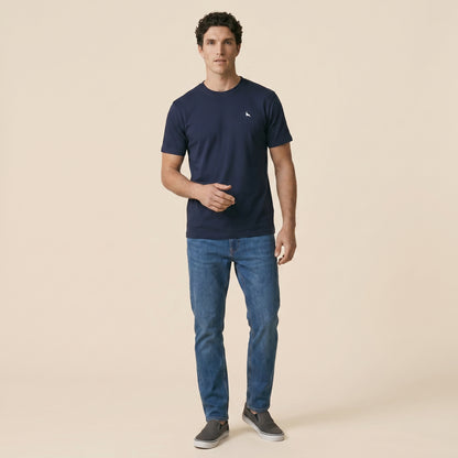 Navy Crew Tees - Super Fine 100% Cotton
