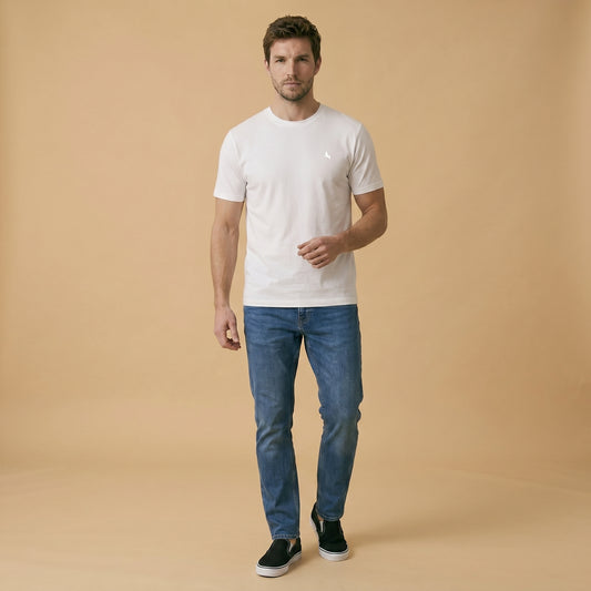 Off-White Crew Tees - Super Fine 100% Cotton