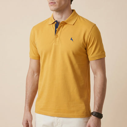 Mustard Polo - 100% Cotton Interlock