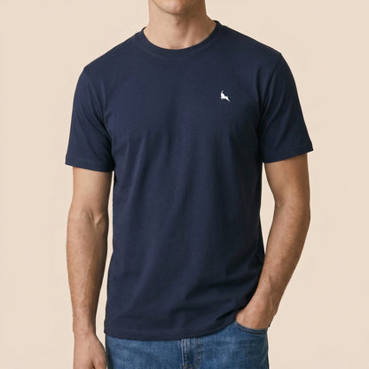 Navy Crew Tees - Super Fine 100% Cotton
