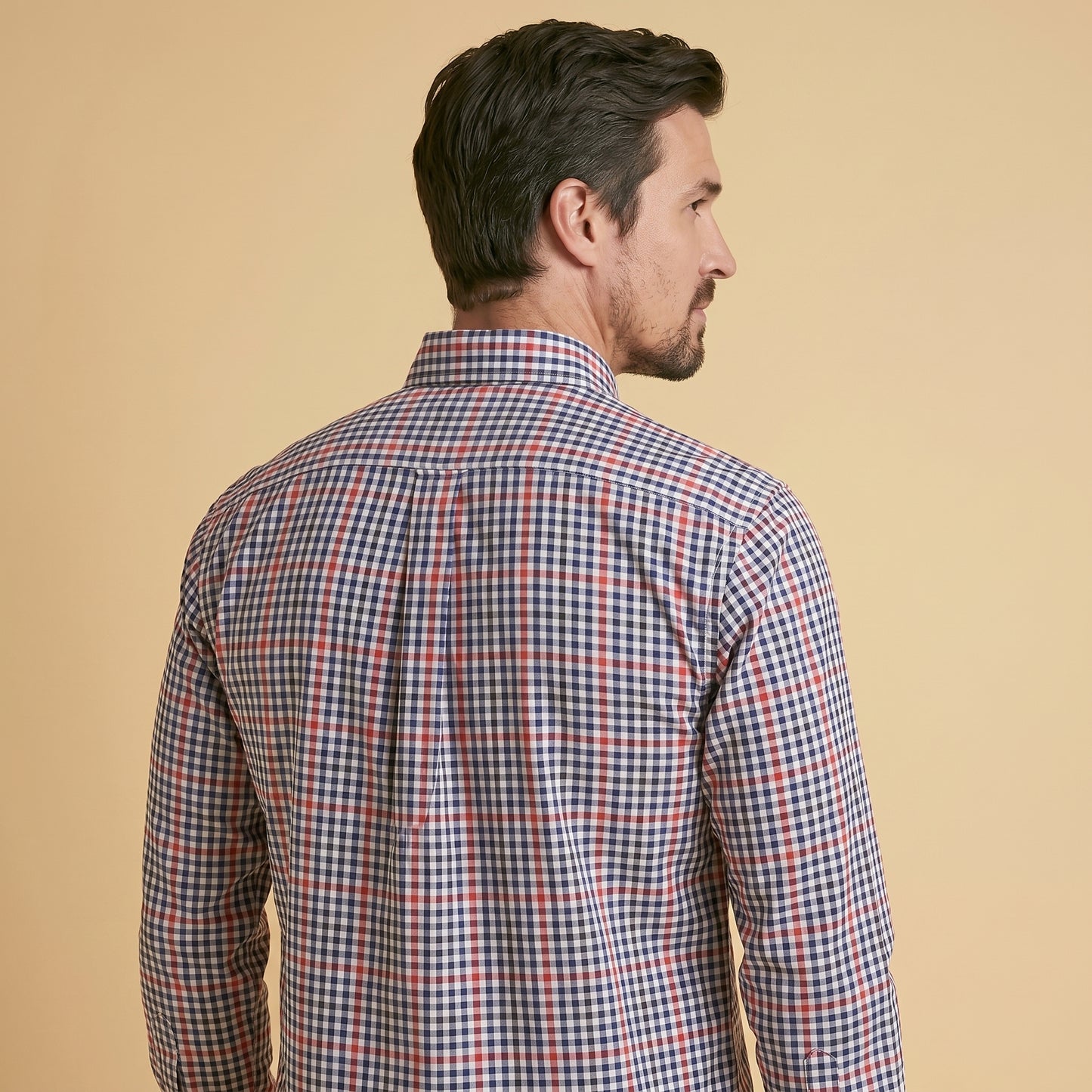 Navy Check Markhor Shirt