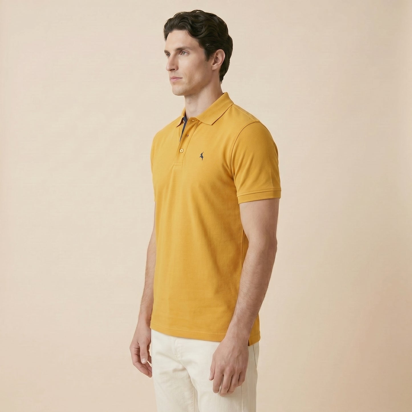 Mustard Polo - 100% Cotton Interlock