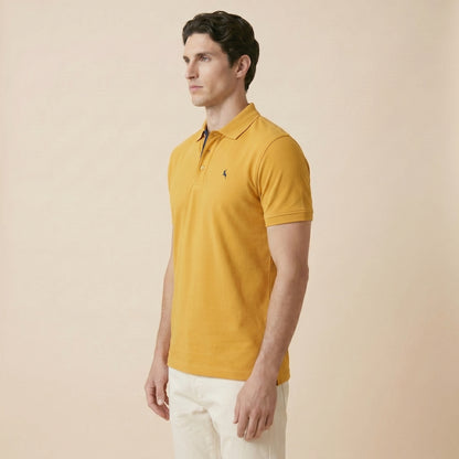Mustard Polo - 100% Cotton Interlock