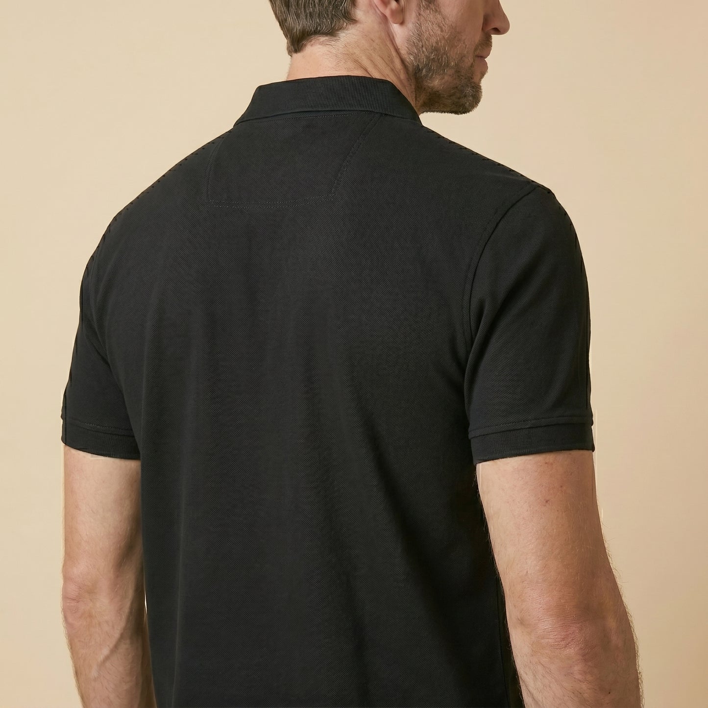 Black Polo - 100% Cotton Interlock