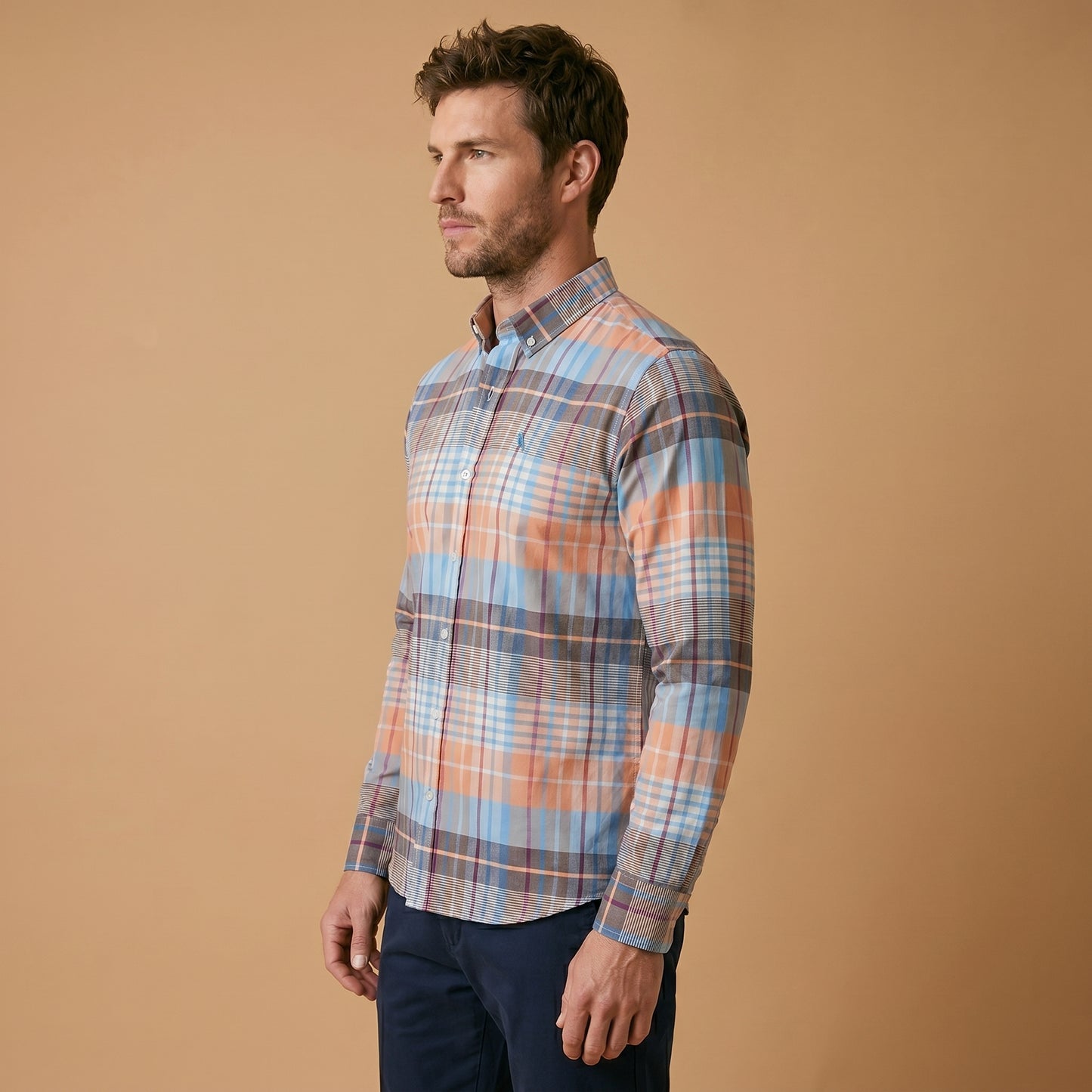 Multi Check Casual Shirt - Premium Fabric