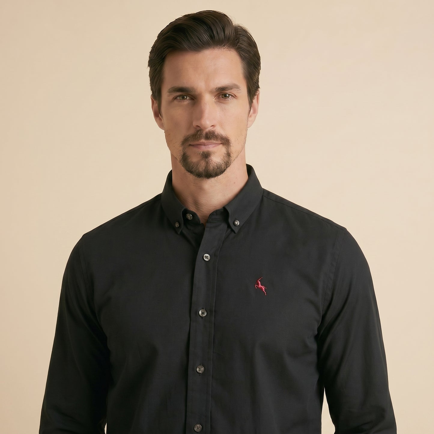 Black - Plain Casual Shirt - Premium Fabric