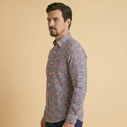 Navy Check Markhor Shirt