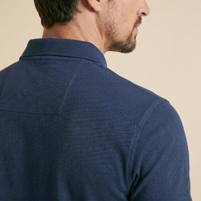 Navy Polo - 100% Cotton Interlock