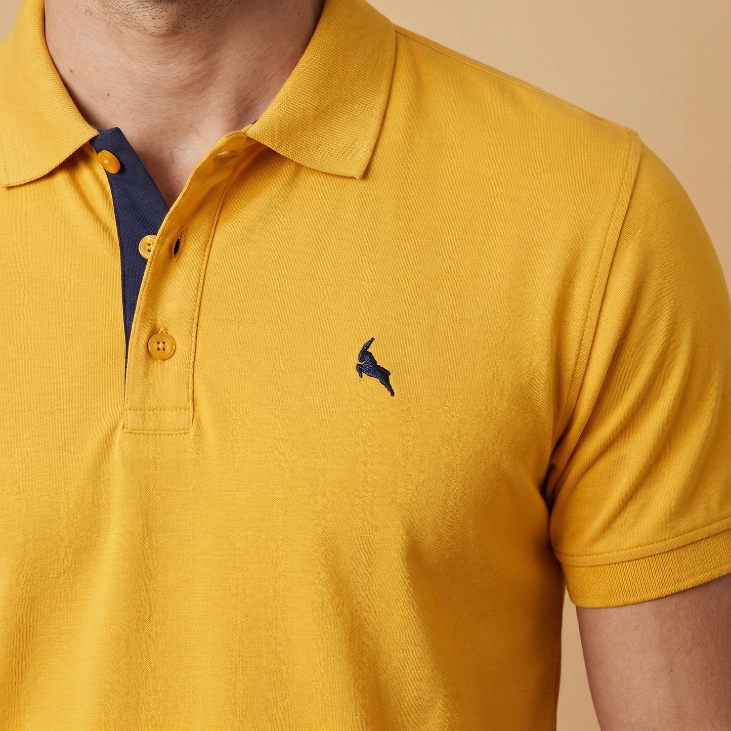 Mustard Polo - 100% Cotton Interlock