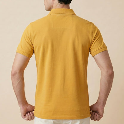 Mustard Polo - 100% Cotton Interlock