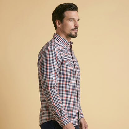 Navy Check Markhor Shirt
