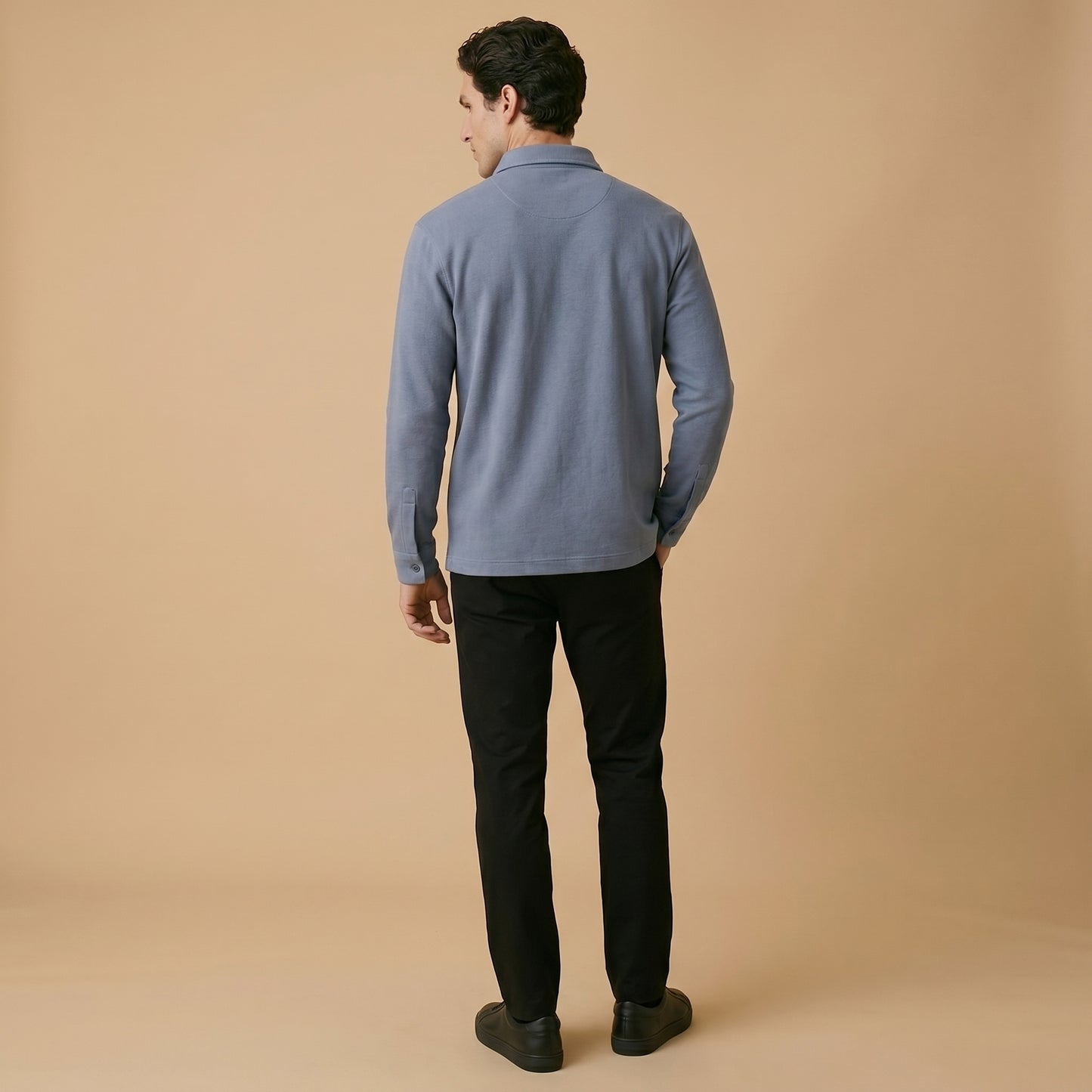 Teal Rib Over Shirt - 100% Cotton Rib