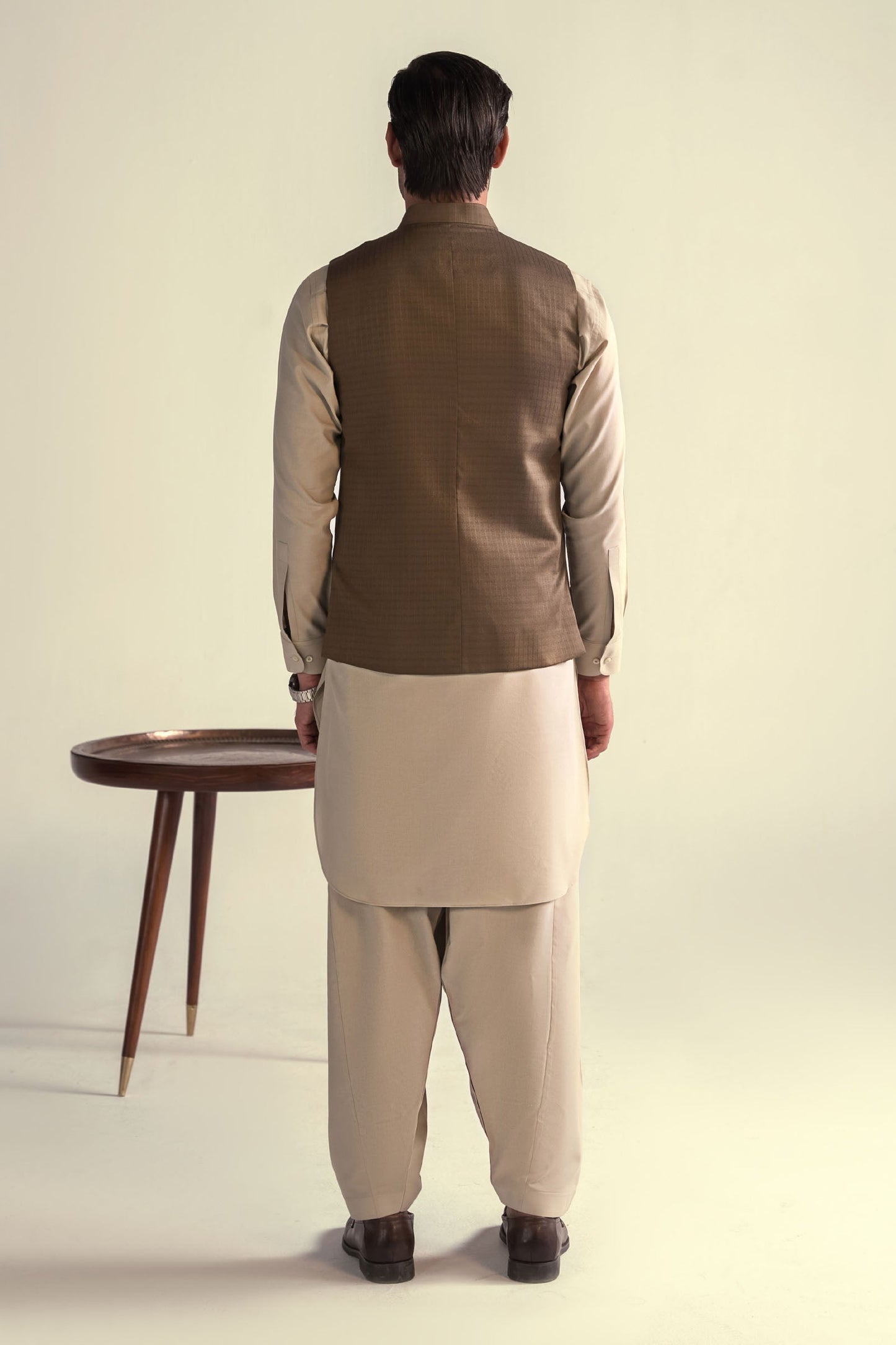 Takhleeq Light Brown Waist Coat WCT3
