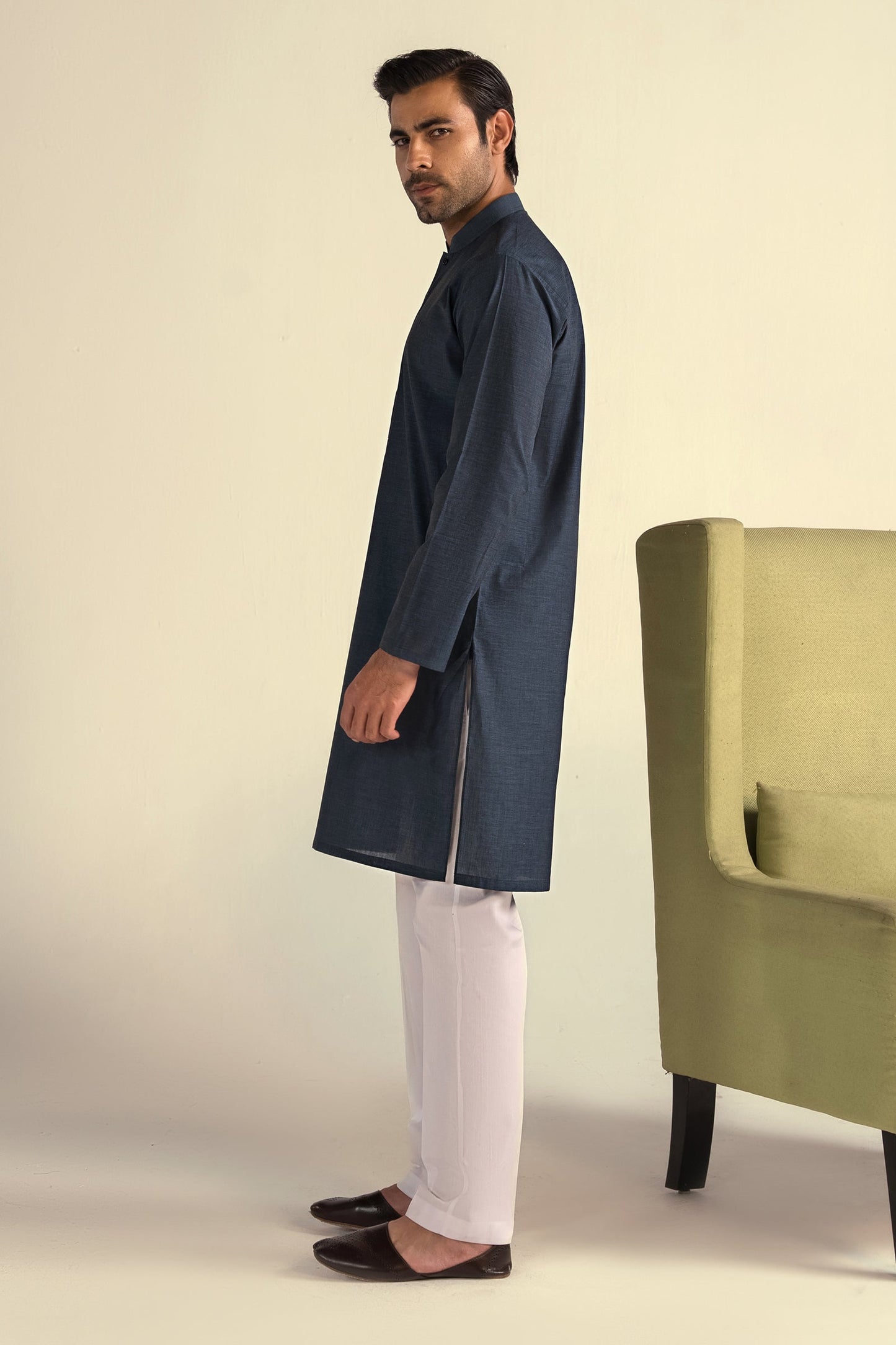 Takhleeq Navy Kurta KUT4-1898