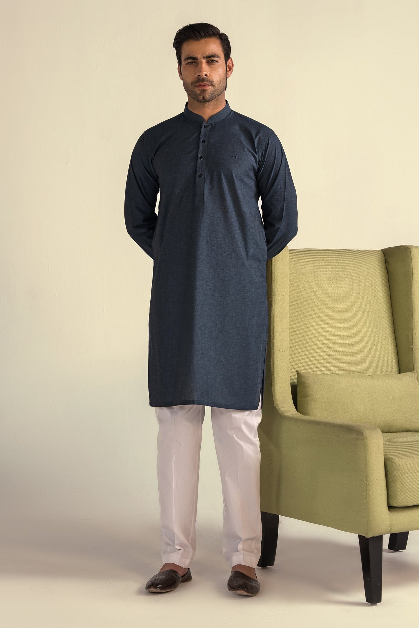 Takhleeq Navy Kurta KUT4-1898
