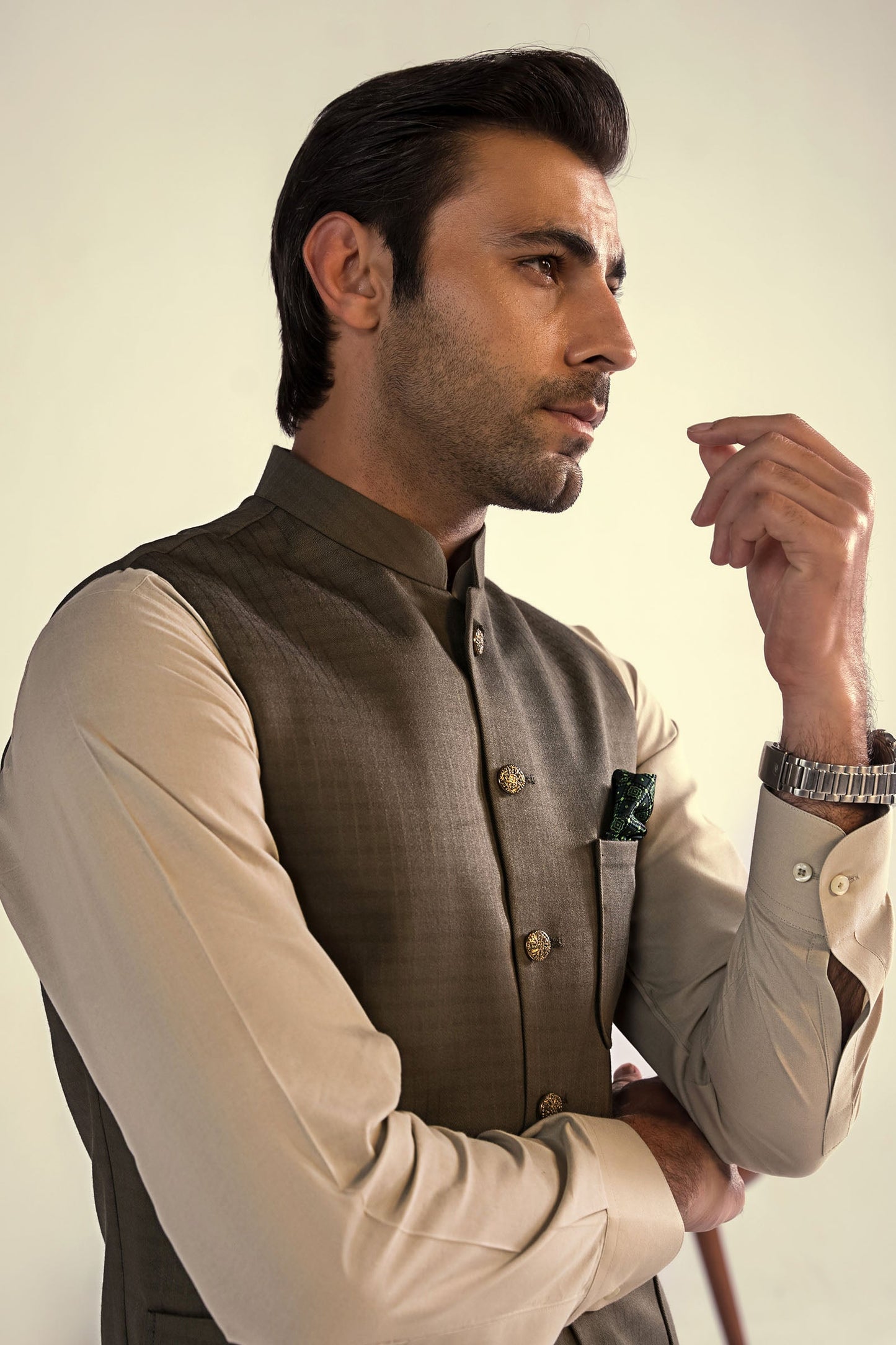 Takhleeq Green Waist Coat WCT3